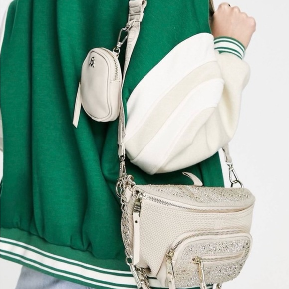 🆕{Steve Madden} Bmaxima Multi Crystals Cross Body Sling Bag - Picture 12 of 12